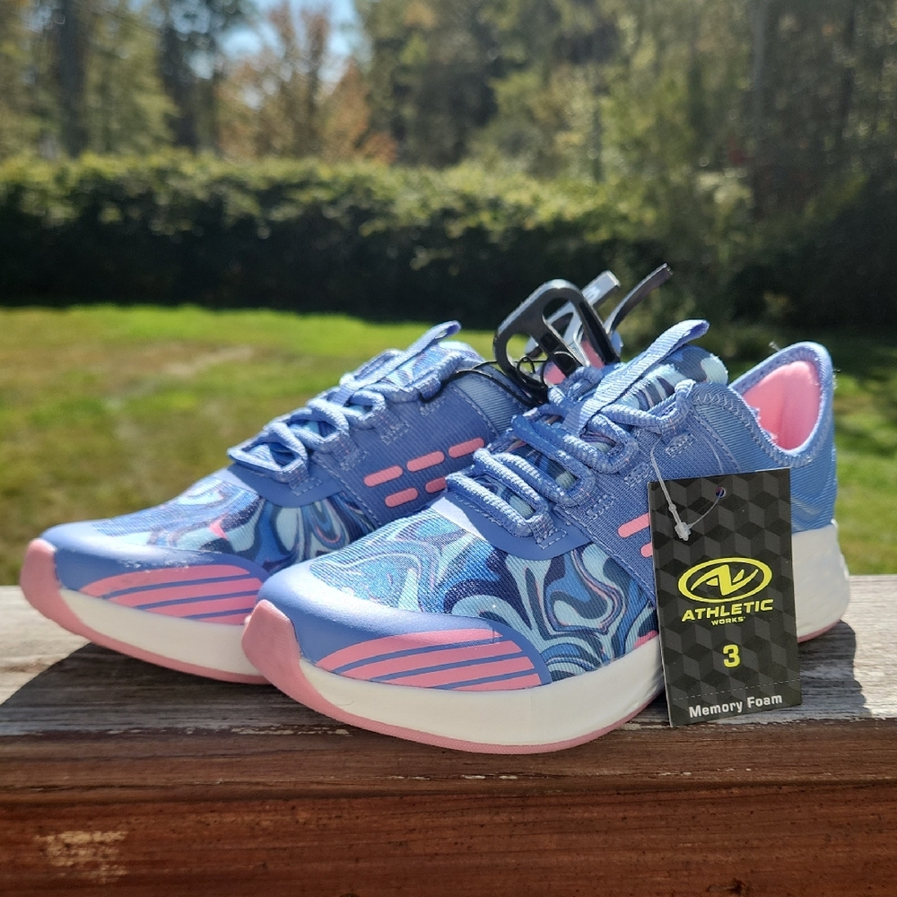 Athletic Works Blue and Pink Kids Sneakers